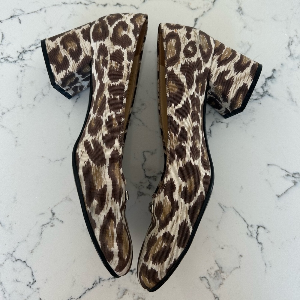 DOLCE & GABBANA vintage leopard print block heels